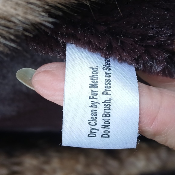 Gallery Womens Brown Long Sleeve Fur Collared  Trench Coat Size Medium - Picture 9 of 12